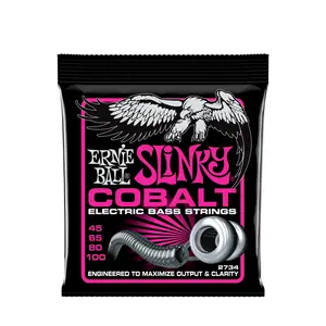 Ernie Ball Super Slinky Cobalt Electric Bass Strings - 45-100 Gauge