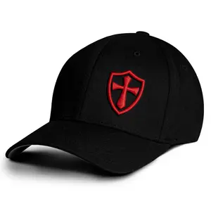 Men's Crusader FlexFit Baseball Cap with 3D Puff Embroidery Cross Design - America Patriotic Hat unisex hat Men's Crusader FlexFit Baseball Cap with 3D Puff Embroidery Cross Design - America Patriotic Hat unisex hat