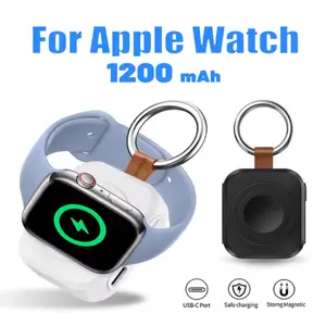 Portable Charger for Apple Watch 1200mAh USB Rechargeable Travel Charger, Power BankCompatible withiWatch Series 9/8/7/6/5/4/3/2/SE/Ultra