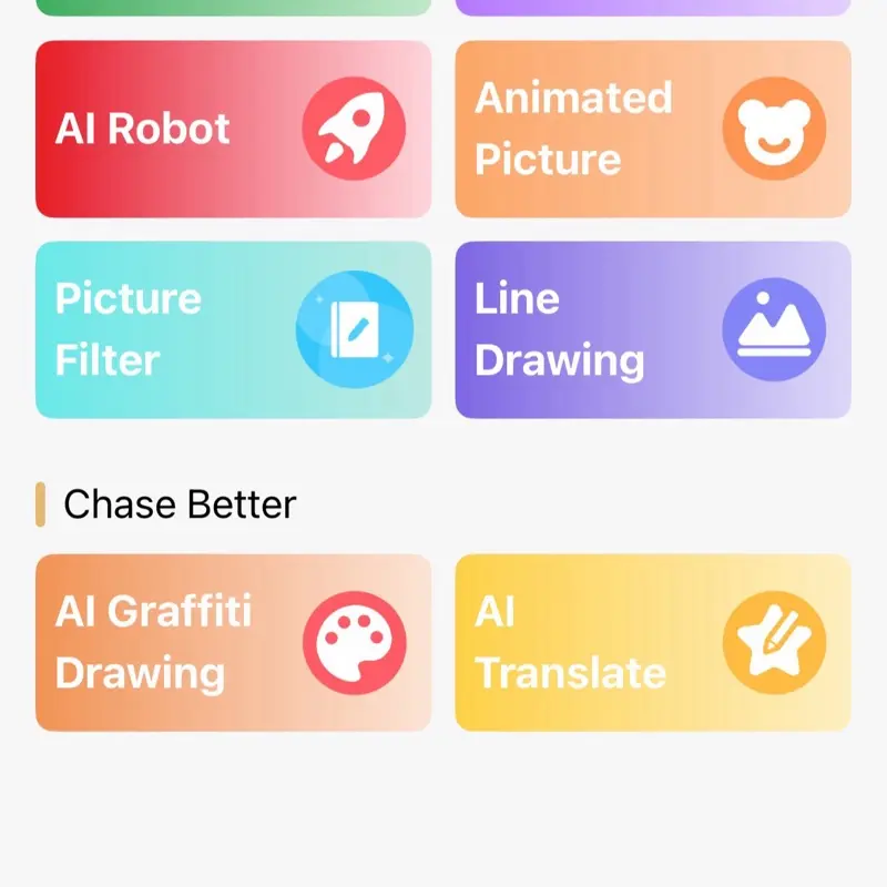 Shelly's Sticker Creations - AI Robot, Animated Picture, Picture Filter, Line Drawing, Chase Better, AI Graffiti Drawing, AI Translate Features