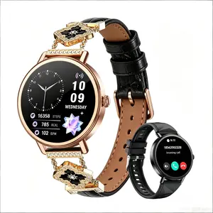 Elegant Women's Smart Watch, Bluetooth Call Function, Heart Rate & Sleep Tracking, 100+ Sports Modes, DIY Watch Faces, Fitness & Health Tracker, Waterproof, Stylish Design, Compatible with iPhone & Android, Gift for Wife or Girlfriend