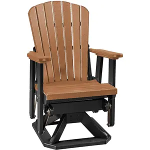 ADIRONDACK SWIVEL & GLIDER CHAIR - Fan Back All-Season Poly in 6 Colors