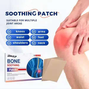 Bone Soothing Patch Thermal Patches 12 Patches Bag for Bone Pain Relief & Muscle Recovery Balm Therapeutic Healing Therapy Healthcare Wellness Treatment