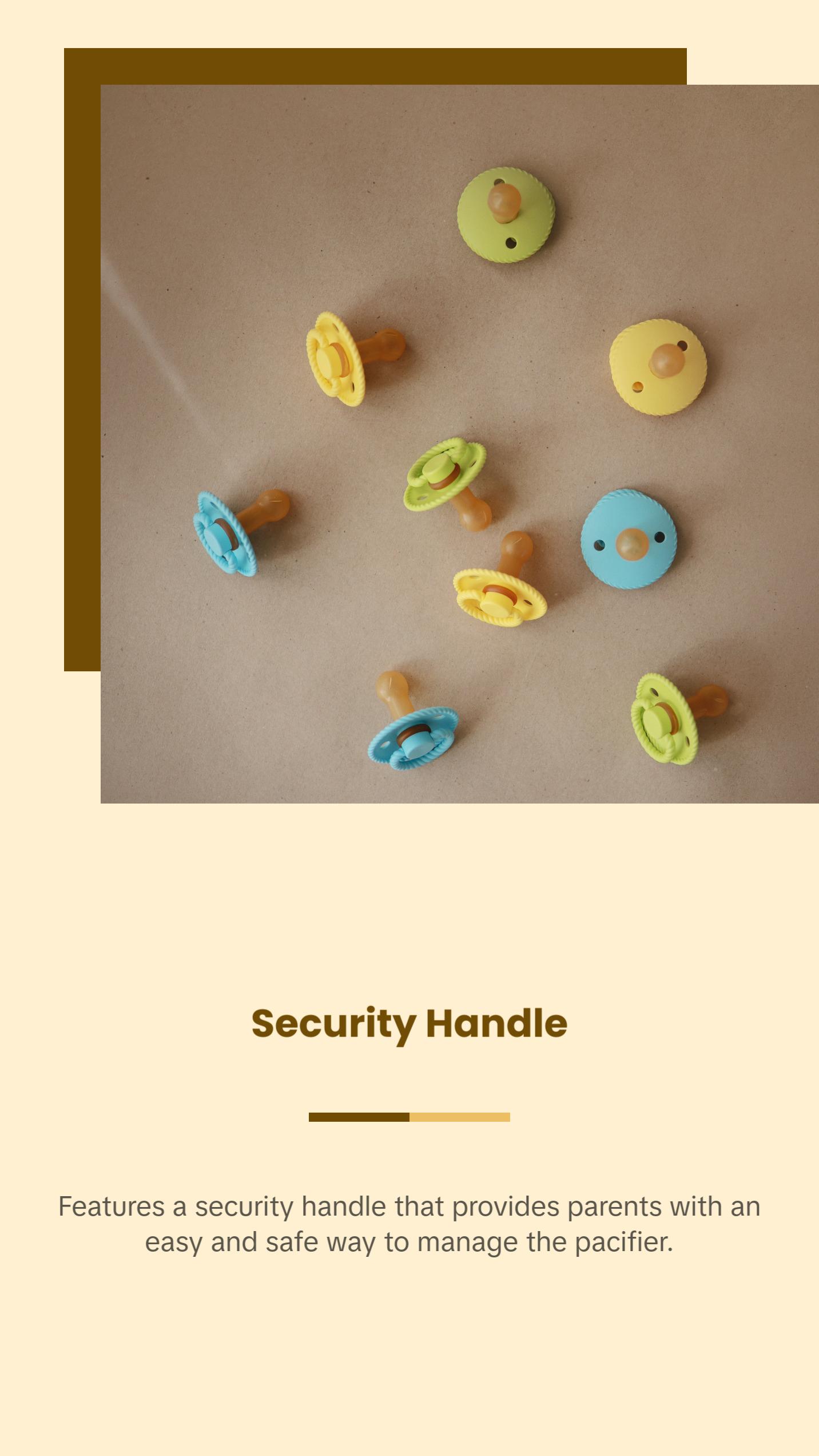 FRIGG Rope/Daisy Natural Rubber Pacifier (Sunflower/Fuchsia) 2-Pack (6-18 Months)