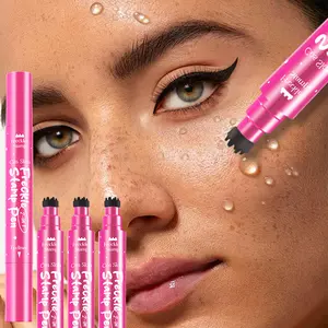 Dual-Ended Freckle Eyeliner Pencil, Long-Lasting Anti-Fade Makeup Tool, Natural Realistic Freckles & Lipliner, Cosmetic for Natural Look, Liquid Eyeliner Pen