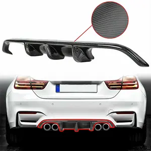 For 2015-2018 BMW F8X M3 M4 Style Carbon Fiber Color Rear Bumper Diffuser