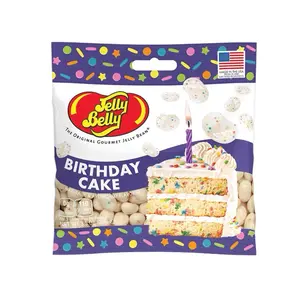 Jelly Belly Birthday Cake Flavored Jelly Beans 3.5 oz Bag Sweet Chewy Funfetti Cake Taste Sugar Candy Snack chewy gummies Soft