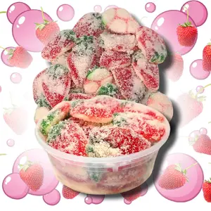 Strawberry Bubblegum Flavored Gummies - Strawberry Flavor - Perfect for Snacking - Ideal for Children and Adults