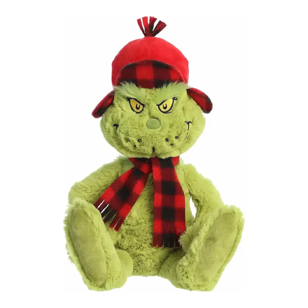16" Aurora Whimsical Dr. Seuss Wilderness Grinch, Whimsical Character Plush Toy, Whimsical Character Plush Toys