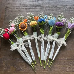 Crochet Floral Bouquet Party Wedding Favor Gift