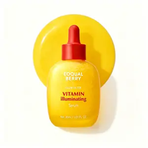EQQUALBERRY Vitamin Illuminating Serum -BrighteningVitamin C Serum withNiacinamide IStrengthensskinbarrierlHydrates using Ceramide andHyaluronicAcid,1.01oz /30ml