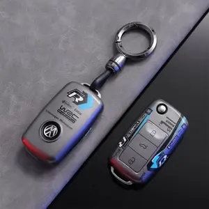 Fashion TPU Car Key Case Cover For Volkswagen VW Polo Golf Passat Tiguan Beetle Caddy T5 Up Eos Skoda Octavia Seat Leon Altea Car Key Protector