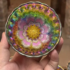 Luminous Jianzhan Bowl with "Fu" Characters & Phoenix Inspired Shimmer Porcelain Handmade Tea Time Magic