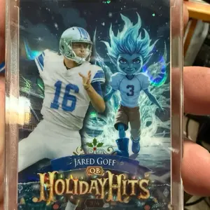Jared Goff QB Wild Card Holiday Hits Jersey Edition 3/4