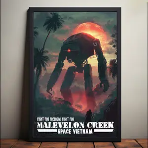 Malevelon Creek Travel Game Poster, Helldivers 2 Journey Into The Heart Of The Severin Sector Gaming Posters Decor Photo Decor Photo Print Room