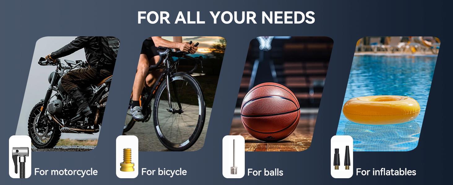 12000mAh Portable Jump Starter with Air Compressor, 150PSI, 12V Car Battery Jump Box, 8L Gas & 6.5L Diesel Engines, Wireless, Safe Clamps for Easy Use