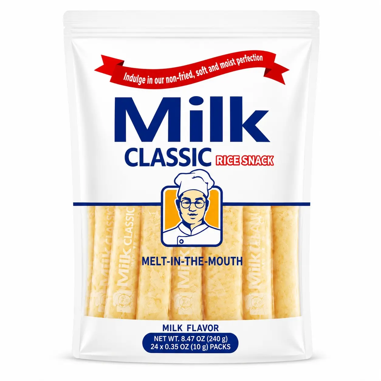 Milk Classic Plant-Based Gluten-Free Rice Snack, Delicious Savory Treat