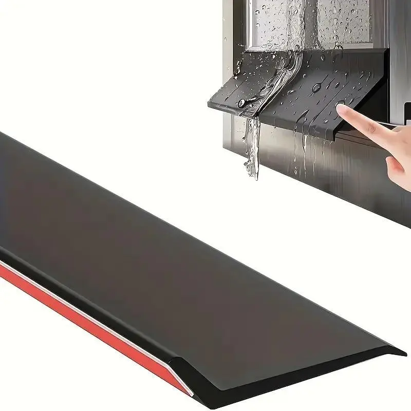 78.74-Inch Waterproof Moisture Self-Adhesive Strip, Window Glass Door Balcony Weatherproof Soundproof Seal, Durable Easy Install Installation Cut-To-Length