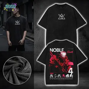 Emile Halo Reach Noble Team Remember Reach Washed Cotton T-Shirt Unisex Graphic Tee Gaming Merch Casual Streetwear Oversized Shirt Men Gift Hoodie Print