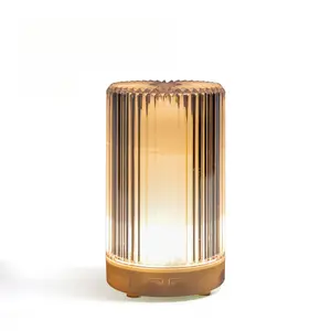 Crystal Aromatherapy Diffuser Humidifier with Night Light Table Lamp Small Air Mist Sprayer for Home Office