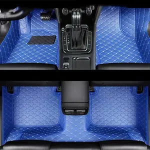 Custom Car Floor Mat For Mercedes W214 2024 Left/Right -hand Drive Auto Interior Accessories Fashion Diamond Styling Leather Carpet Waterproof Design Full Coverage