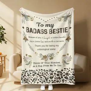 Countdown Sale! Flannel High-Definition Printed Blanket, Sister Gift, BFF Gift, Best Friend Gift, Gift, Decor, Suitable for Sofa, Bed, Travel, Outdoor, Comfortable, Office, Flannel Blanket, girlfriend gift love blanket Suitable for all four seasons