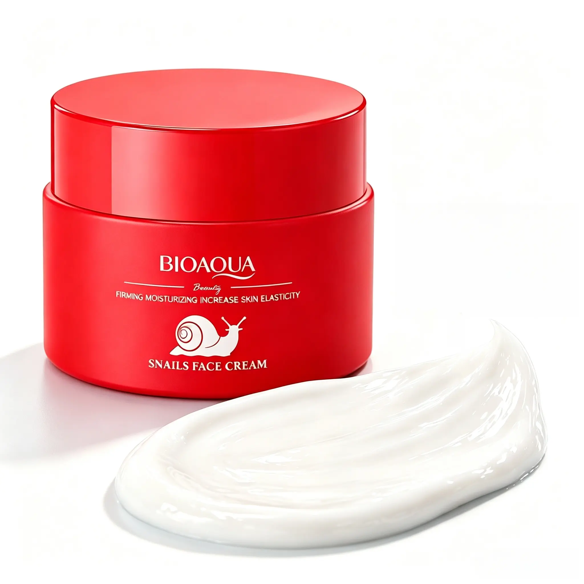 Snail Mucin Facial Cream Blended with Gentle Mineral Oil, Long Lasting Daily Hydrating Face Lotion, Non-Sticky Fast Absorb Texture, Deeply Nourish Flaky Dry Skin, Achieve Silky Smooth Skin, Intense Deep Moisturizing Relief for Dry Complexion