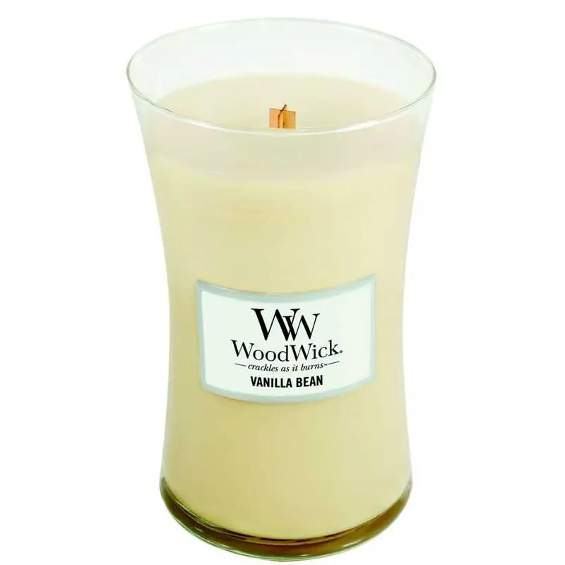 Vanilla Bean - WoodWick 22oz Large Jar Candle Burns 180 Hours