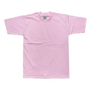 Pro Club Men's Heavyweight Cotton Short Sleeve Crew Neck T-Shirt (Pink/Sky Blue/Purple)