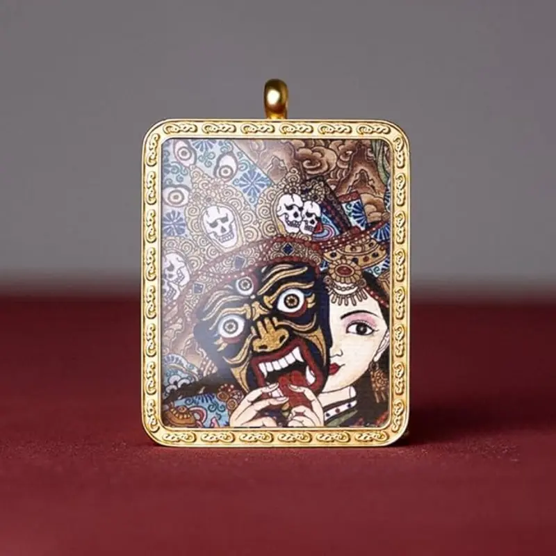 Optimal Feng Shui Amulet for Lucky and Wealth Days, 2.1x1.7 Inch Birthday Gift, Home Decor Desktop Decoration, Decorative Ornament, Home Decor Ornaments, No Precious Metal Plating
