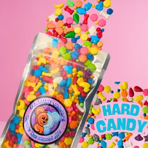 1lb Crave Hard Candy Mix | Mega Assorted Hard Candies with Sweet Tart & Tangy Flavors, Blue Raspberry, Rainbow, Banana, Cotton Candy, Cherry