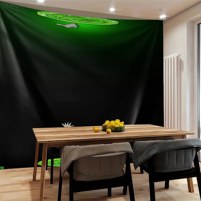 Rick and Morty Pattern Durable Decorative Tapestry for Home Decor, Stylish Room Flag, Unique Wall Art for Living Room and Bedroom, Gift for Kids and Teens