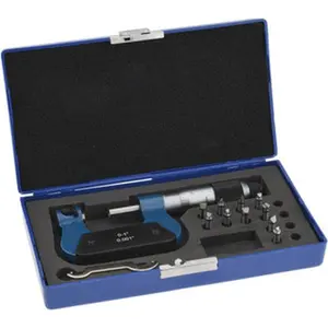 Value Collection 0 to 1" Range, Mechanical Screw Thread Micrometer Ratchet-Friction Thimble, 0.001" Graduation 600-7801