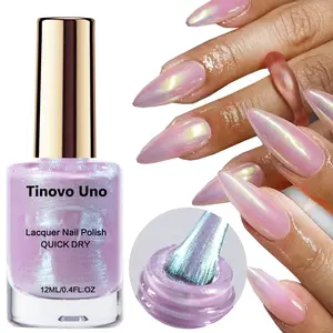 Glitter Nail Polish, 1 Count No-bake Quick-dry Formula Nail Art Polish, Long-lasting Shine Nail Polish for Women & Girls, Manicure