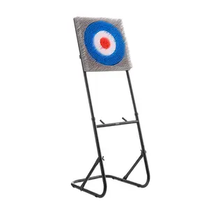 VEVOR Axe Throwing Game, Plastic Bristle Target with 8 Throwing Axes Set, Foldable Steel Frame, Easy to Store, Stable Placement for Indoor and Outdoor, Backyard, Yard and Carnival Games, Adults Kids