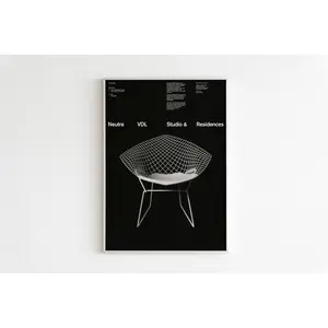 Original Bauhaus Chairs Poster | Bauhaus Exhibition Poster | Bauhaus Wall Art | Iconic Mid-Century Chairs Poster | Furniture Bauhaus Design