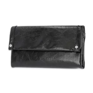Time and Tru Women's Farrah Flap Front Wallet Vinyl