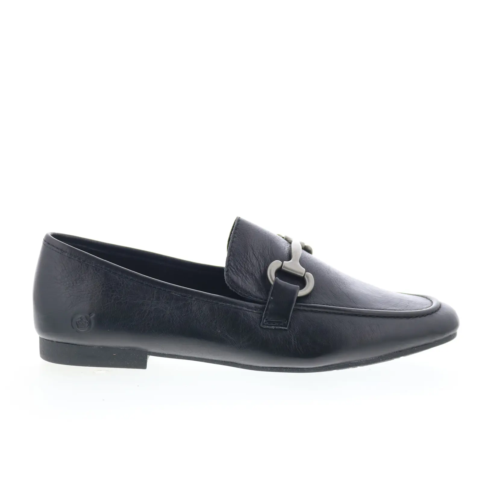 Born Beca BR0018603 Womens Black Leather Slip On Ballet Flats Shoes