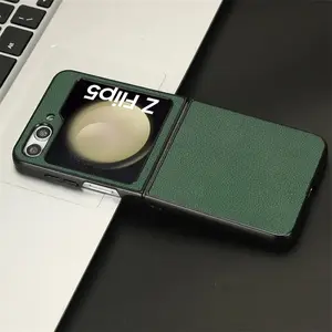 Please Select A Model To Purchase For Samsung Galaxy Z Flip 5/6/7 5G Litchi Pattern Leather Hard Shell Phone Case