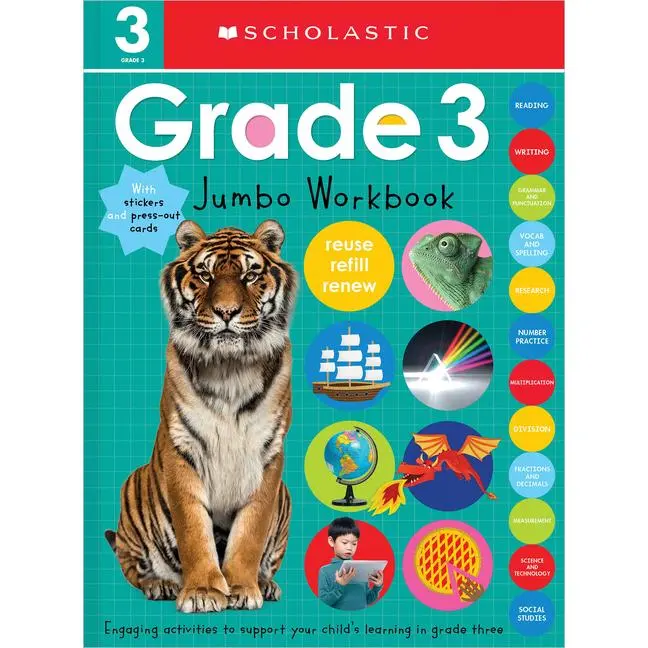 Third Grade Jumbo Workbook: Scholastic Early Learners (Jumbo Workbook) (Paperback)