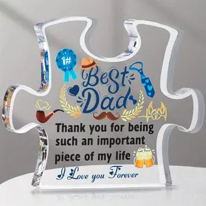 Letter Print Acrylic Plaque for Mean GirlsDecorations,1 Piece Sweet Furniture Father's DayTheme Ornament, Father's Day Gift, Room DecorGift for Dad, Gift ldeas for Men, DesktopDecoration for Home Living Room Gifts