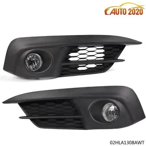 Pair Fit 2016 2017 2018 Honda Civic Front Bumper Fog Lights Lamps w/Wiring+Bulbs