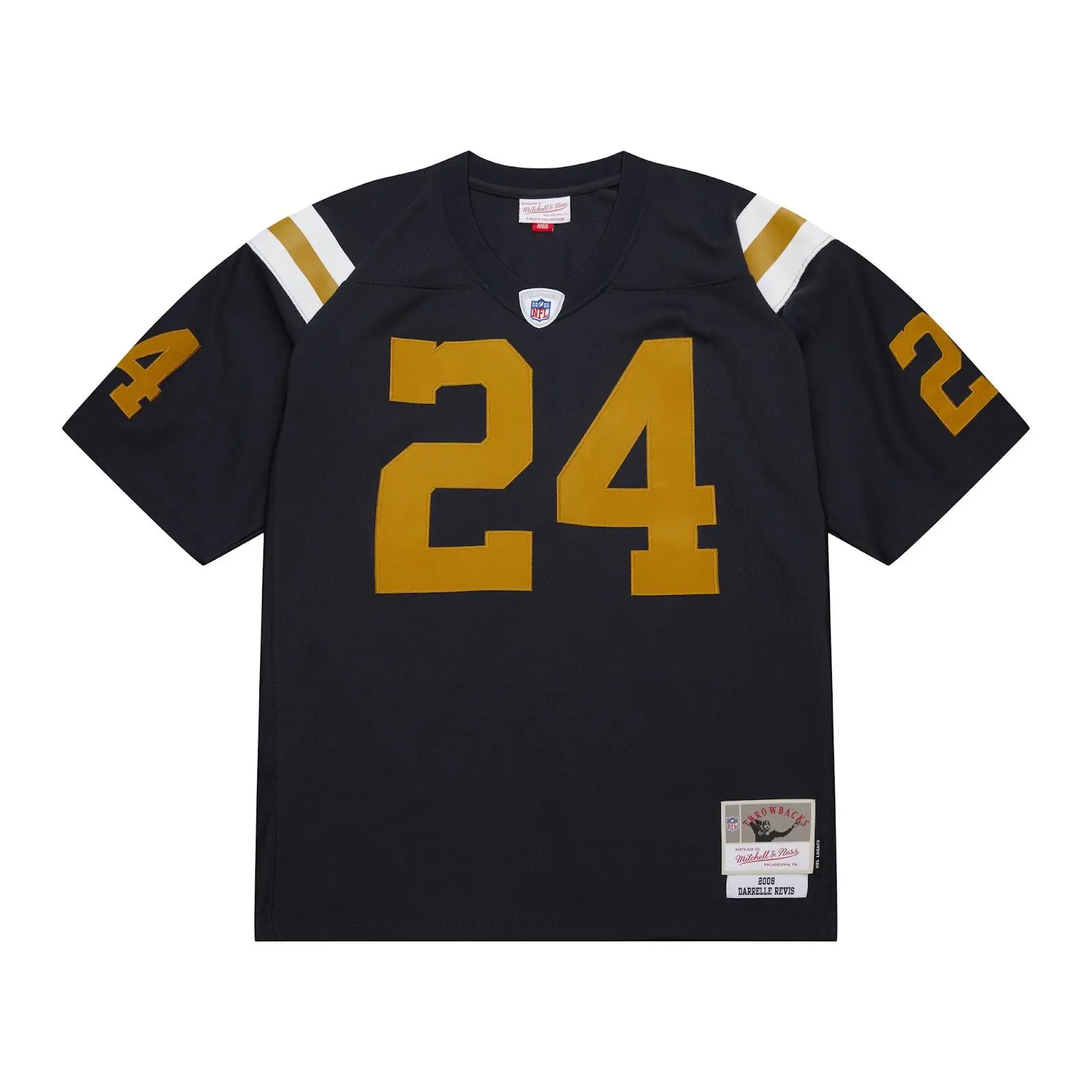 Darrelle Revis New York Jets Navy 2008 Legacy Jersey NFL Throwback Mitchell & Ness