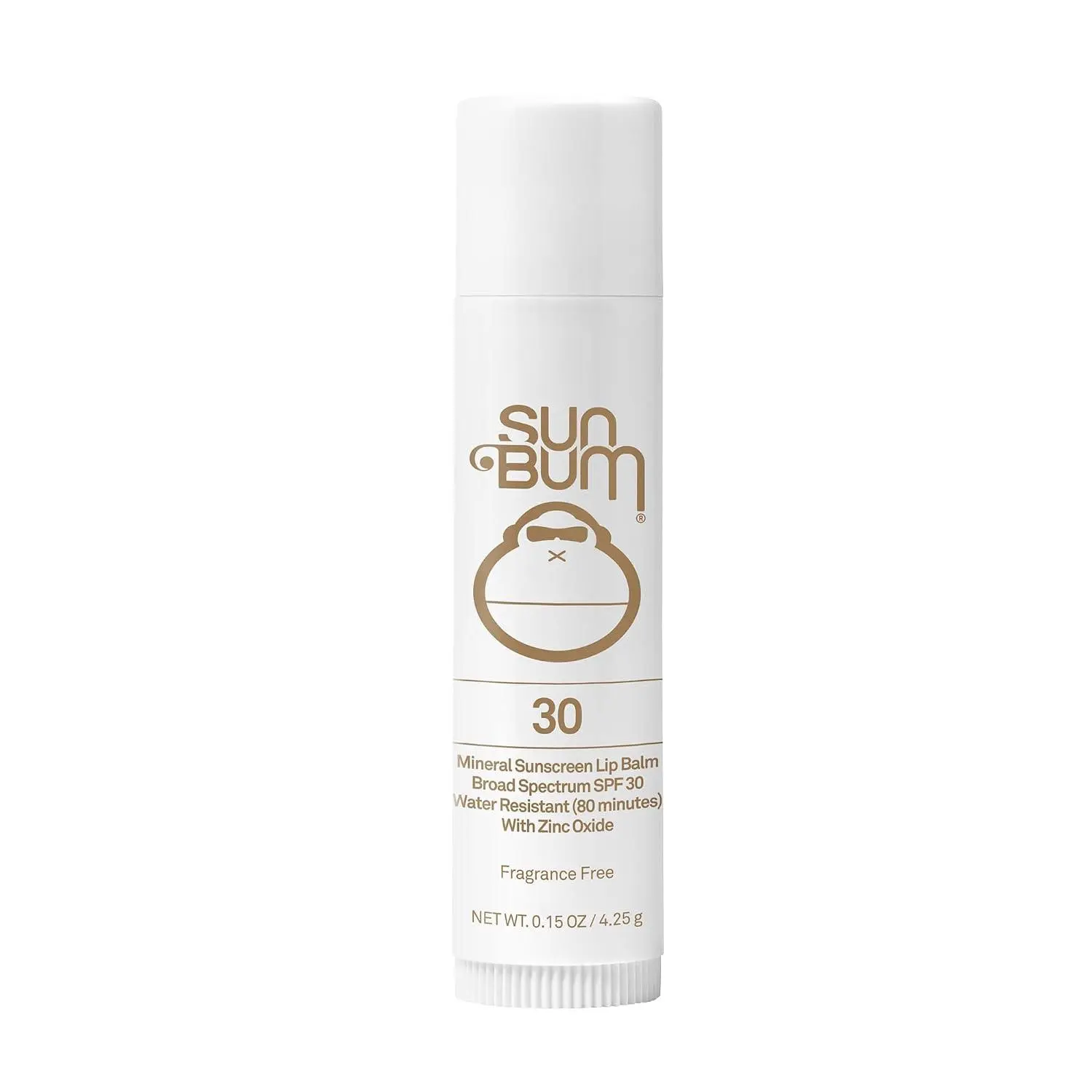 Sun Bum SPF 30 Mineral Sunscreen Lip Balm - 0.15 oz Stick | Zinc Based Broade Spectrum Lip Protection with Vitamin E, Hawaii Act 104 Compliant (Without Octinoxate & Oxybenzone)