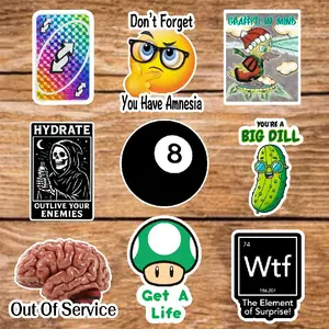 Insight (9 Sticker Set) 3in, Waterproof, Glossy Finish Vinyl, Unique Design for Decor & Personalization - Perfect for DIY Projects & Gifts