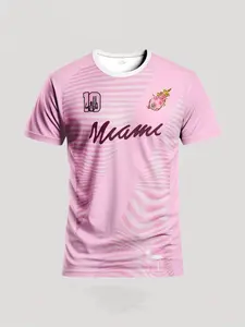 Men's Miami Football Jersey & Comfortable Sport Top, Stylish Jersey, Ideal for Competition, Training, Casual Wear, All Seasons