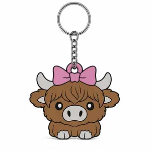 Highland Cow - Tab Keychain