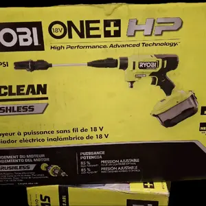 Ryobi 18V One Plus 600 PSI Pressure Washer Ez Clean Brushless (Tool Only).