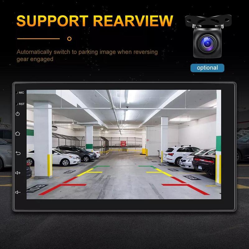7" Double 2 Din Car Stereo Radio For ios/ Android CarPlay MP5 Player + Camera