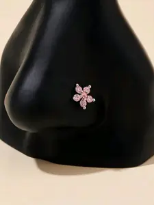 Mother's Day Gift Cubic Zirconia Flower Nose Ring for Women, Nose Piercing Jewelry, Perfect for Valentine's Day Gifts, Everyday Wear, Mother's Day Jewelry, High Quality Jewelry